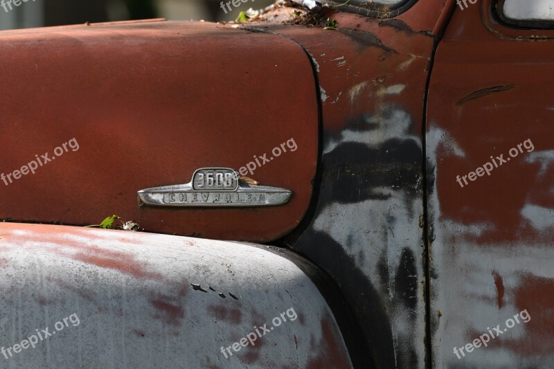 Truck Antique Vehicle Abandoned Automobile