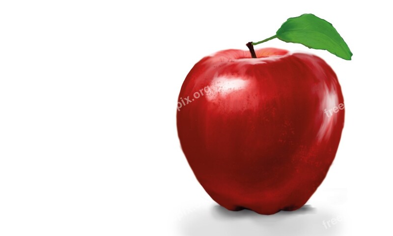 Apple Fruit Red Fresh Vitamins