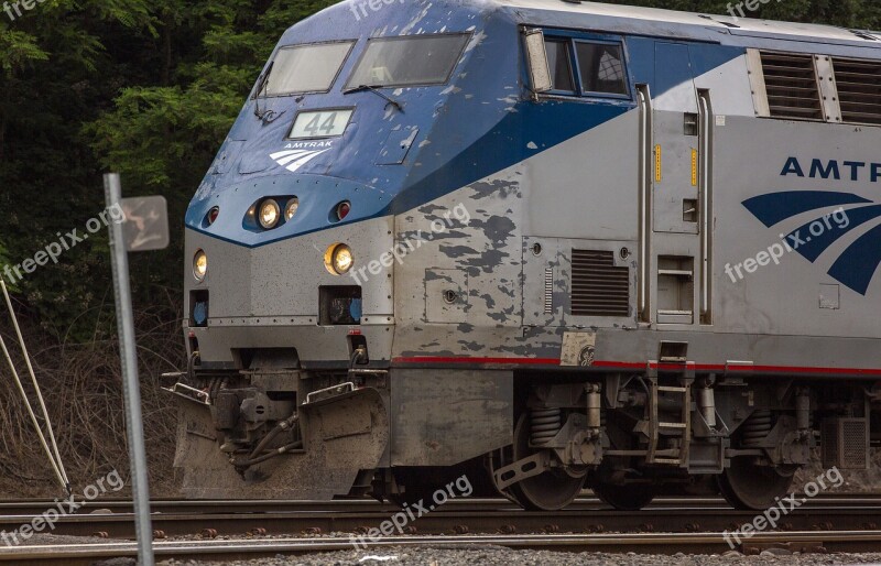 Trains Amtrak Railroad Transportation Locomotive