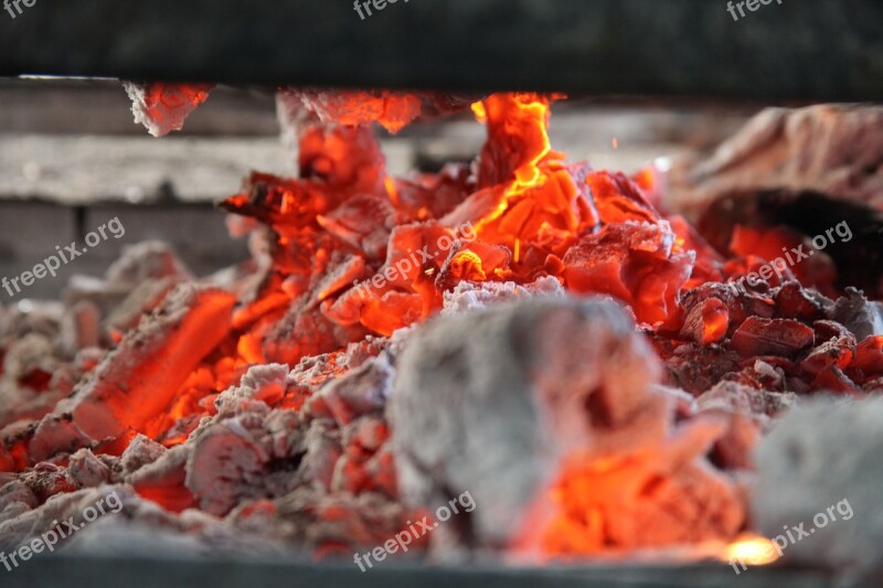 Embers Fire Barbecue Meat Heat