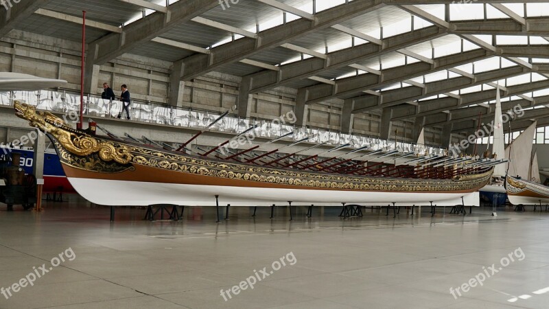 Lisbon Maritime Museum Boat Oars