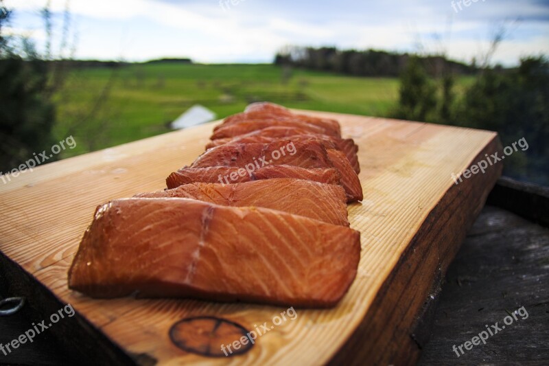 Smoked Salmon Smoker Nature Eat Outside Ranch