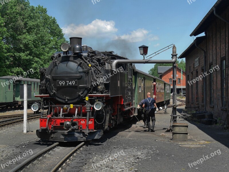 Steam Locomotive Narrow Gauge Railway 750mm Zittau Bertsdorf