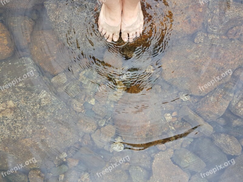 Water Foot Summer Barefoot Valley