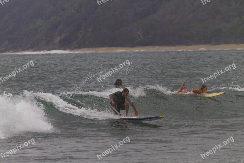 Surf Surfer Sea Wave Ocean