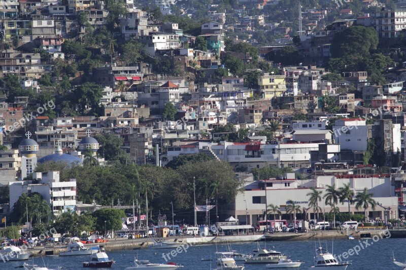 Acapulco Boat Beach Ocean Mexico