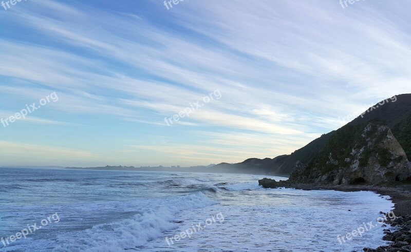 Sea Mist Sea Fog Kaikoura New Zealand East Coast