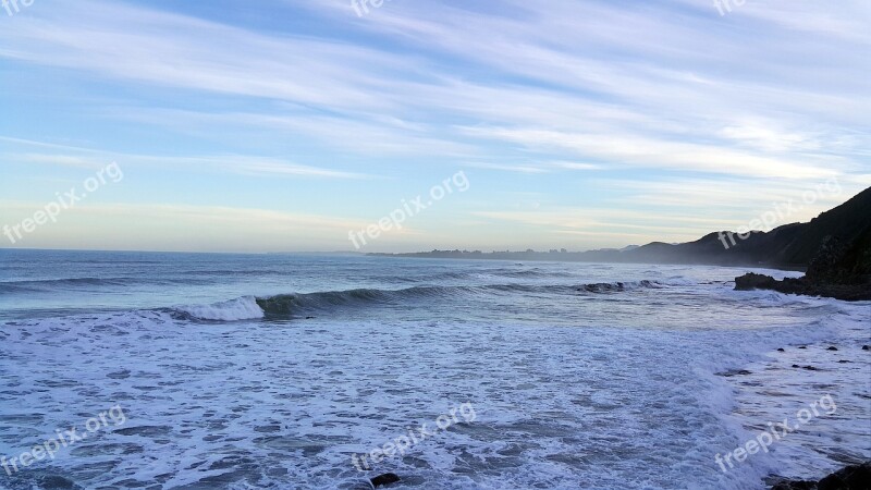 Sea Mist Sea Fog Kaikoura New Zealand East Coast