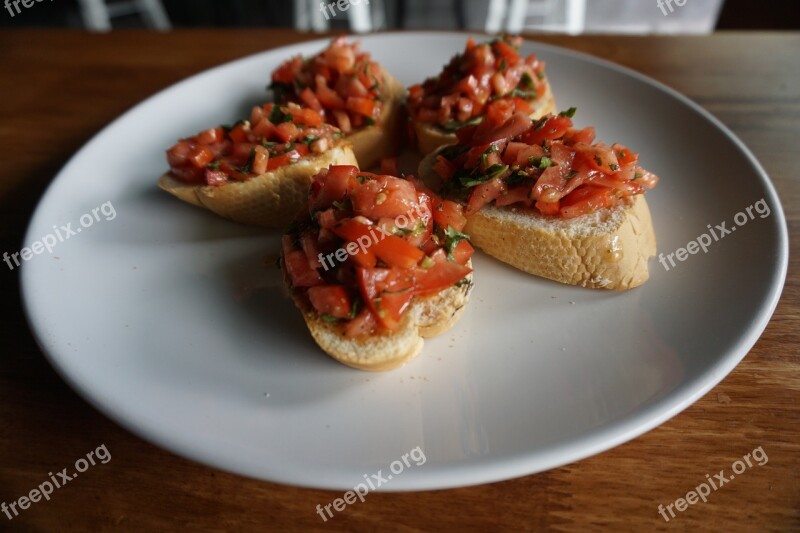 Tomato Toast Bread Delicious Basil