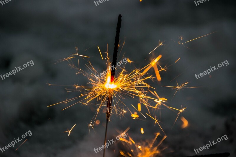 Star Splashes Silvester Fireworks Sparkle Star