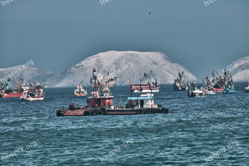 Chimbote Peru Beach Sea Costa