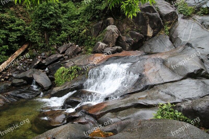 Waterfall Asia Nature Water Landscape