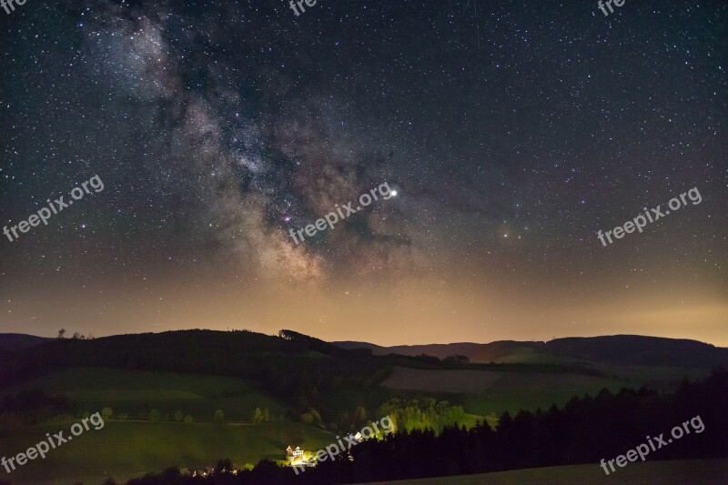 Star Milky Way Starry Sky Night Cosmos