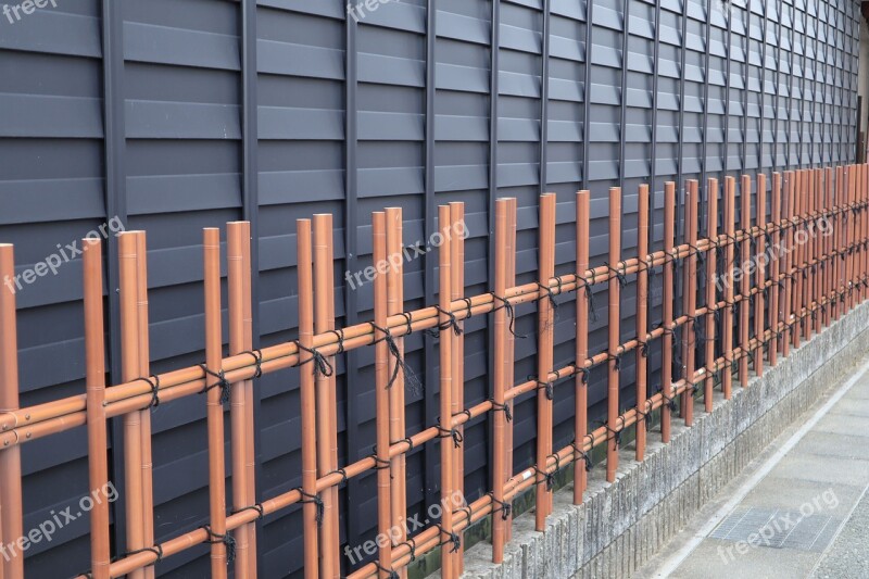 Building Outer Wall Japanese Style Fence Free Photos