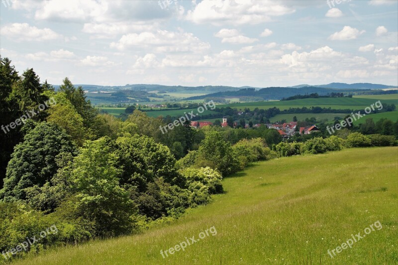 Czech Village Central Bohemia View Picturesque