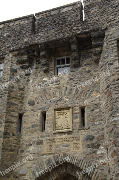 Eilean Donan Castle Castle Wall Stone Wall Scotland