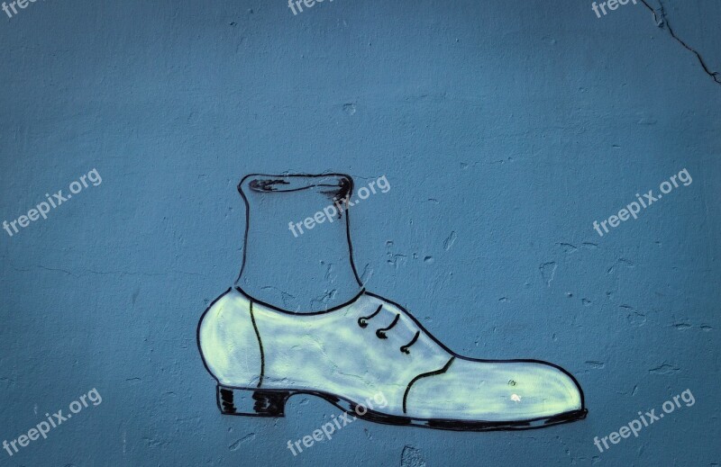 Graffiti Art Wall Norway Shoe