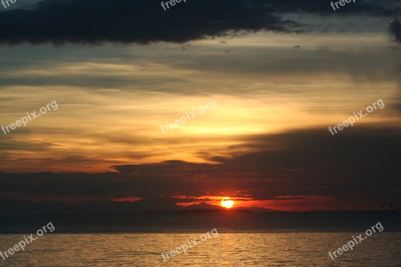 Sky Nature Clouds Dusk Peaceful