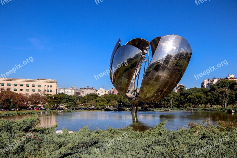 Floralis Generic Argentina Buenos Aires Park Monument