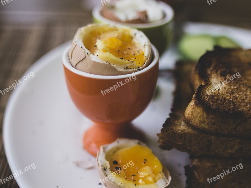 Breakfast Eggs Egg Cup Morning Fine