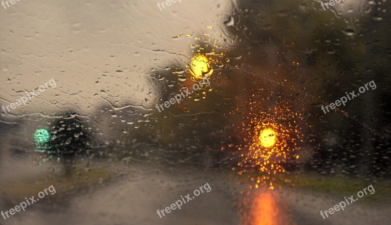 Rain Lights Nature Storm Thunderstorm