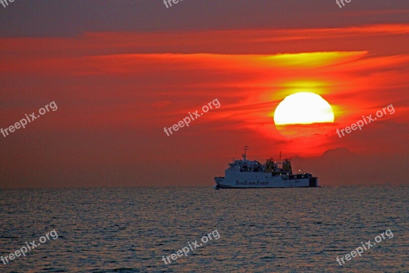 Sea Sunset Water Heaven Ocean