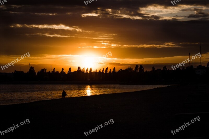 Sunset Nature Sun Landscape Sky