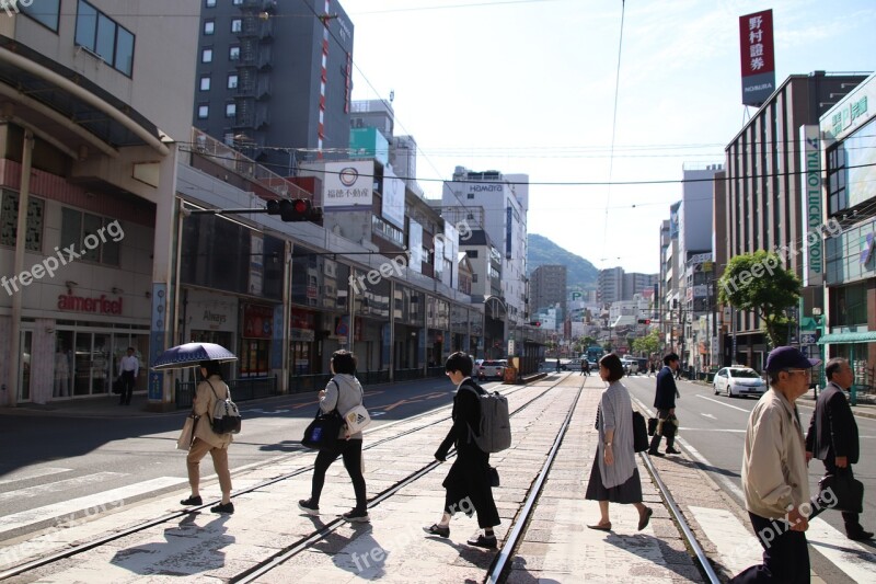 Street Pedestrians Road Tracks Free Photos