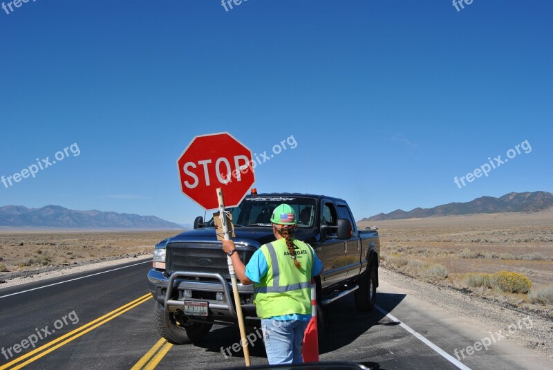 Stop Shield Desert Auto Road Sign