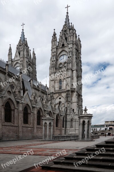 Ecuador Quito Basilica Architecture Kirch