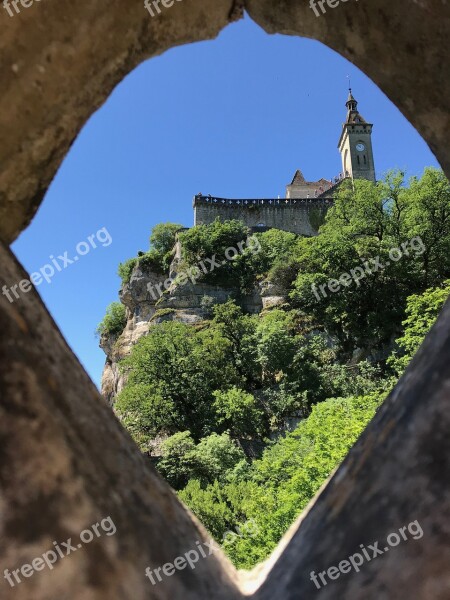 Rocamadour Window Castle Architecture Sublime