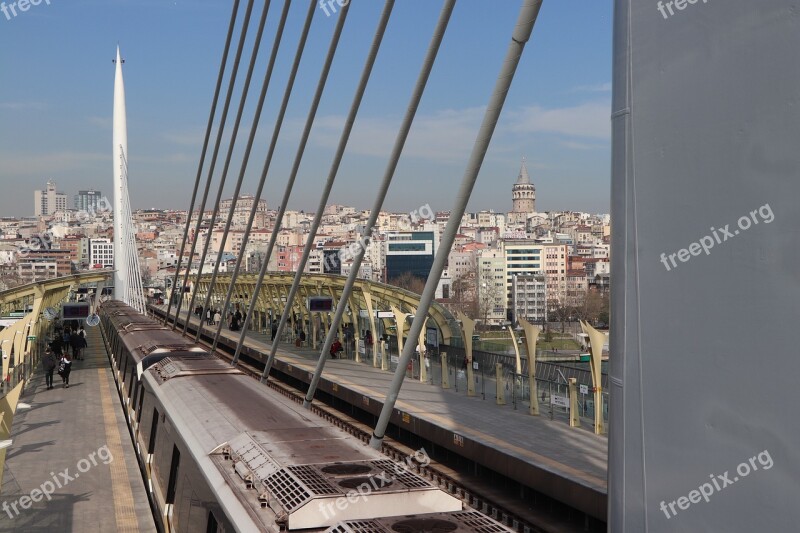 Subway Bridge Transportation Architecture Urban