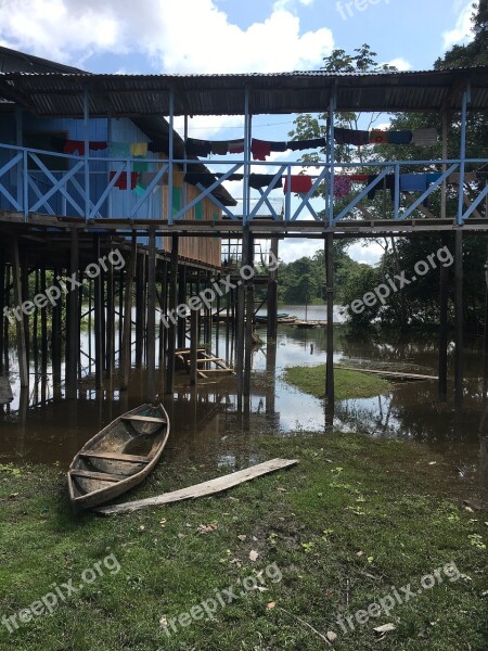 Amazonia Amazon House Brazil Nature