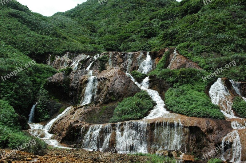 Waterfall Nature Water Landscape Stream