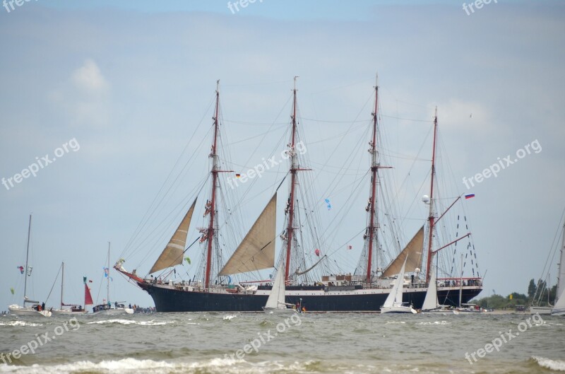 Sail Ship Kiel Week Sea Boat