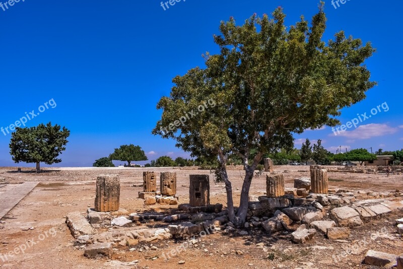 Cyprus Aphrodite's Sanctuary Kouklia Remains Archaeology