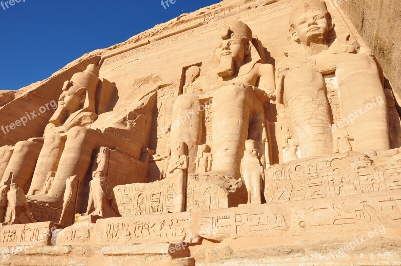 Abu Simbel Temple Egypt Antique Nile