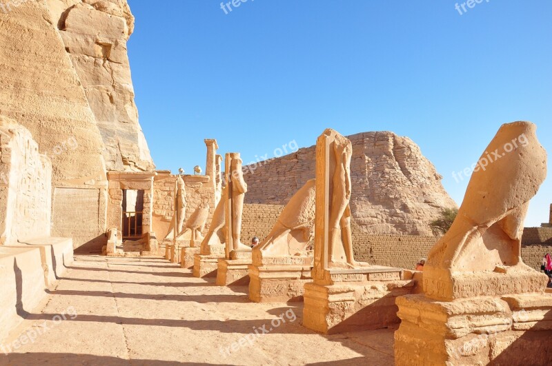 Abu Simbel Temple Egypt Antique Nile