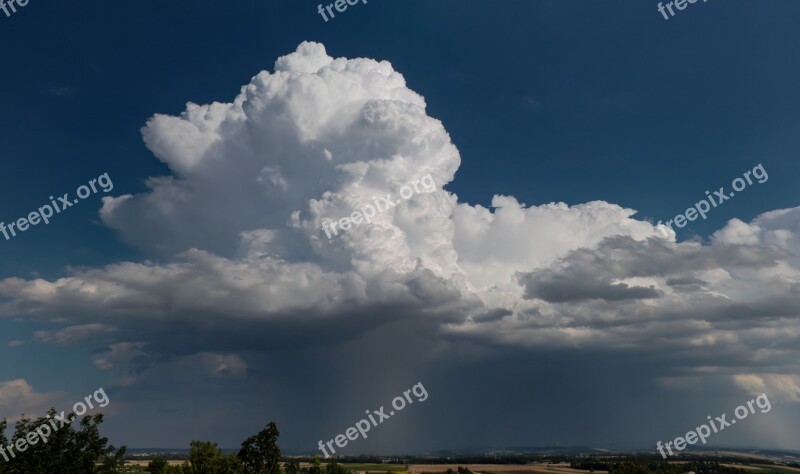 Nature Weather Thunderstorm Summer Thundercloud