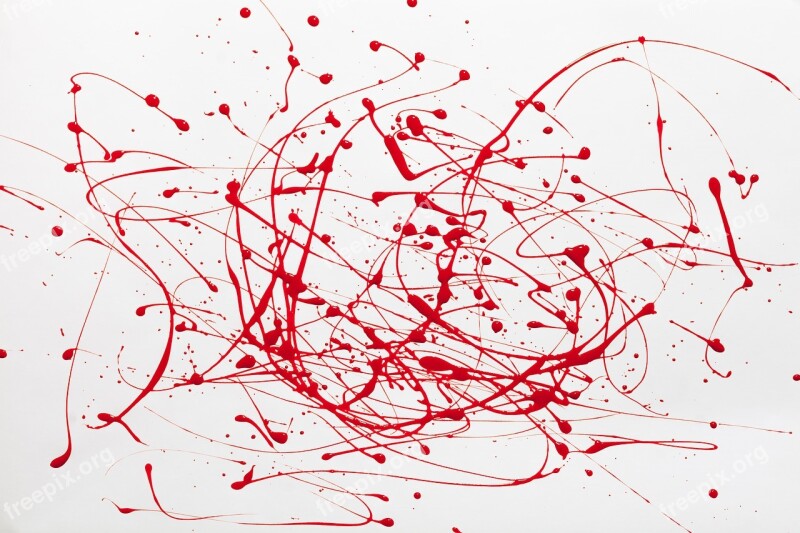 Paint Red Creativity Painting Abstract