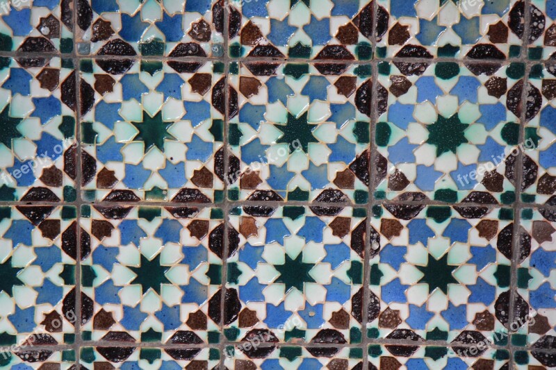 Azulejo Pattern Tile Abstract Background