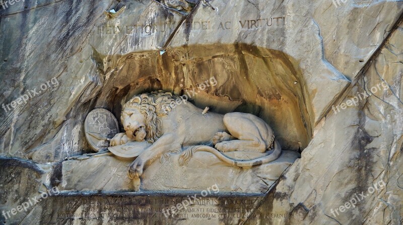 Lion Monument Lucerne Lion Monument Dying