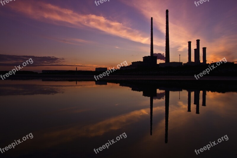 Industry Chimneys Dublin Industrial Free Photos