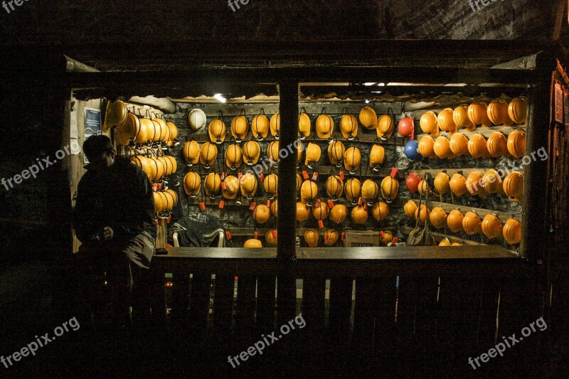 Colombia Miners Colombia Miner Yellow Helmets