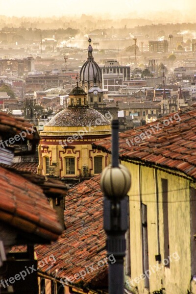 Colombia Bogotá La Candelaria Landscape Panoramic