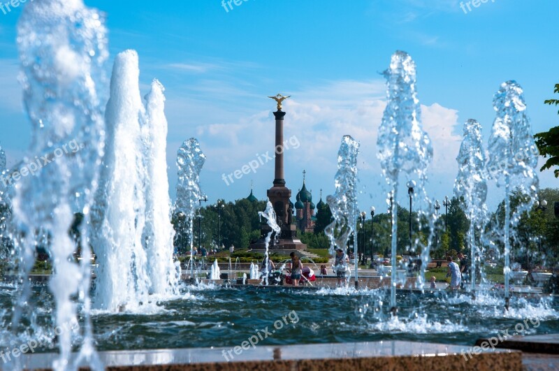 City Yaroslavl Fountain Arrow Architecture