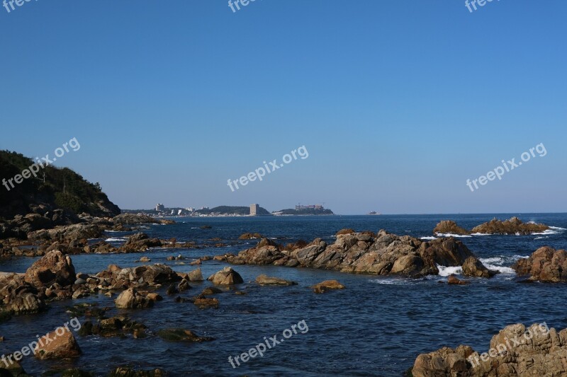 Naksansa Rock The Beach Yangyang-gun Beach Blue