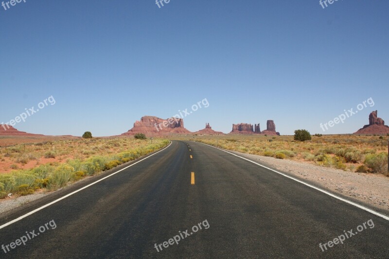 Monument Valley Usa Desert America