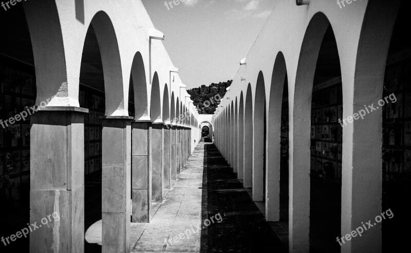 Cemetery Graves Gloomy Architecture Tombstone