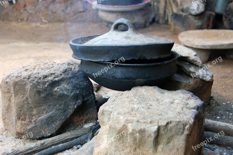 Africa Hearth Stone Cookware Tanzania Free Photos